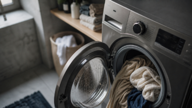 Avis lave linge sechant : capacité et consommation, linge dans le lave-linge séchant