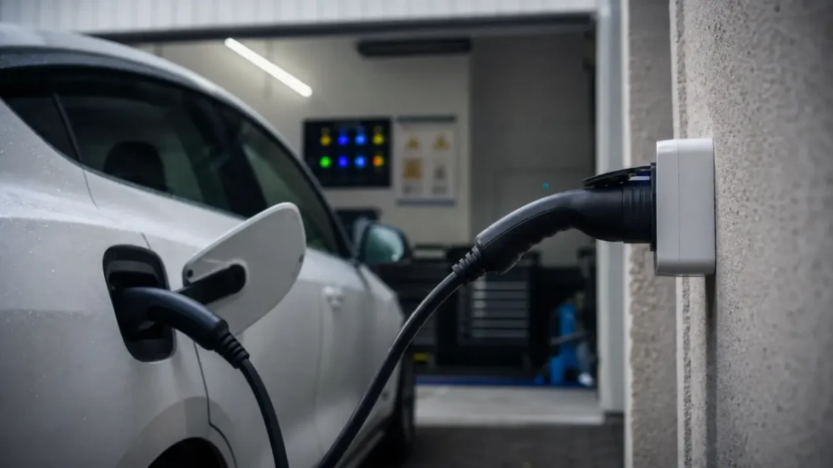 Comment brancher une voiture electrique : prise renforcée murale et câble Type 2