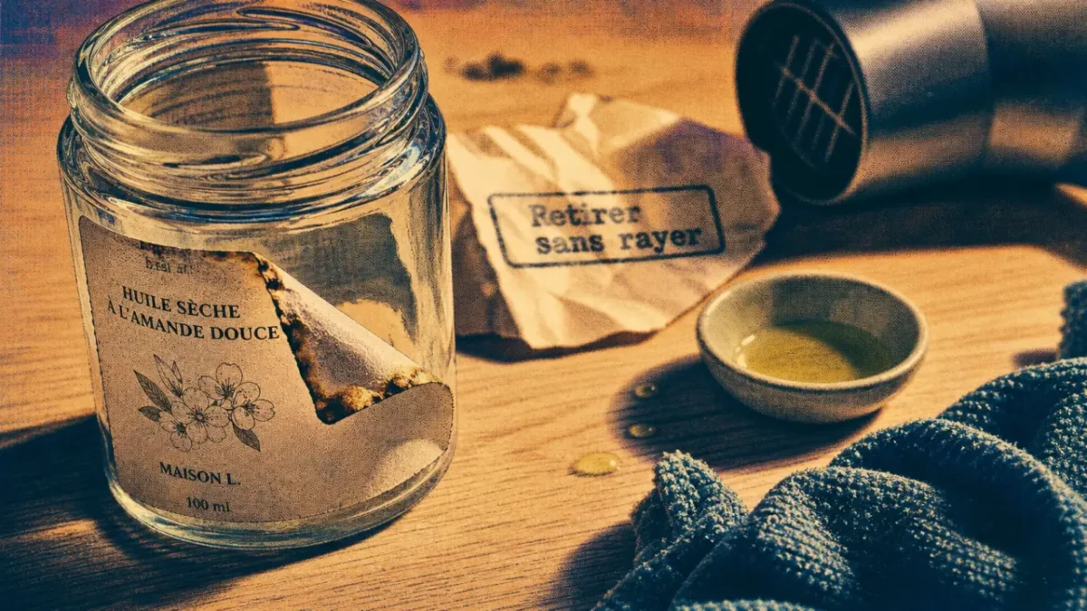Comment décoller une étiquette sans trace, méthodes naturelles
