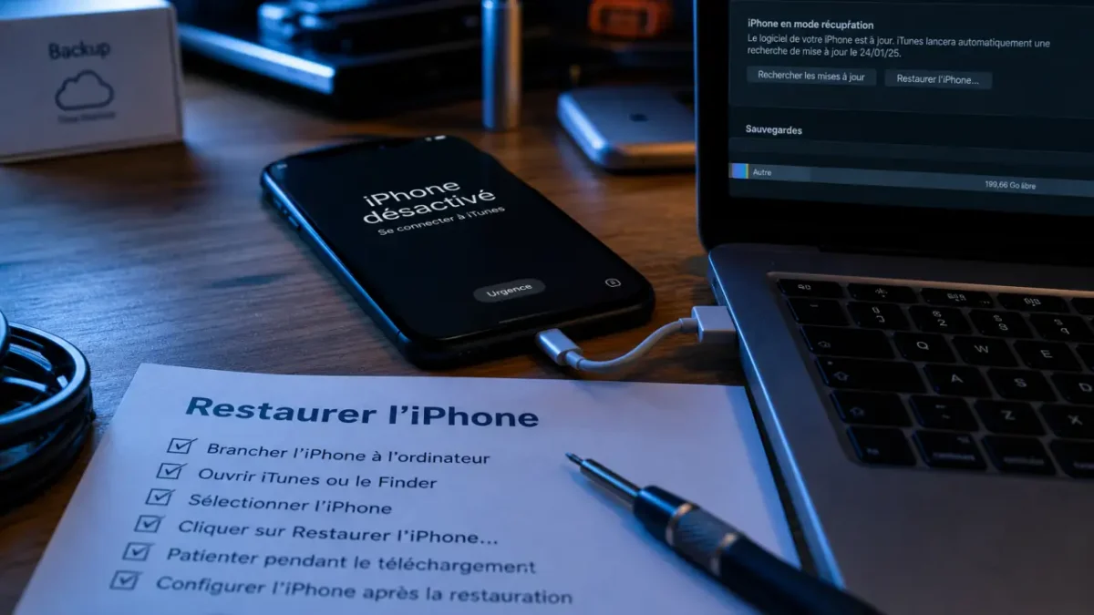 iPhone désactivé : comment déverrouiller un iPhone quand on a oublié le code via iOS 15.2, récupération ou iCloud
