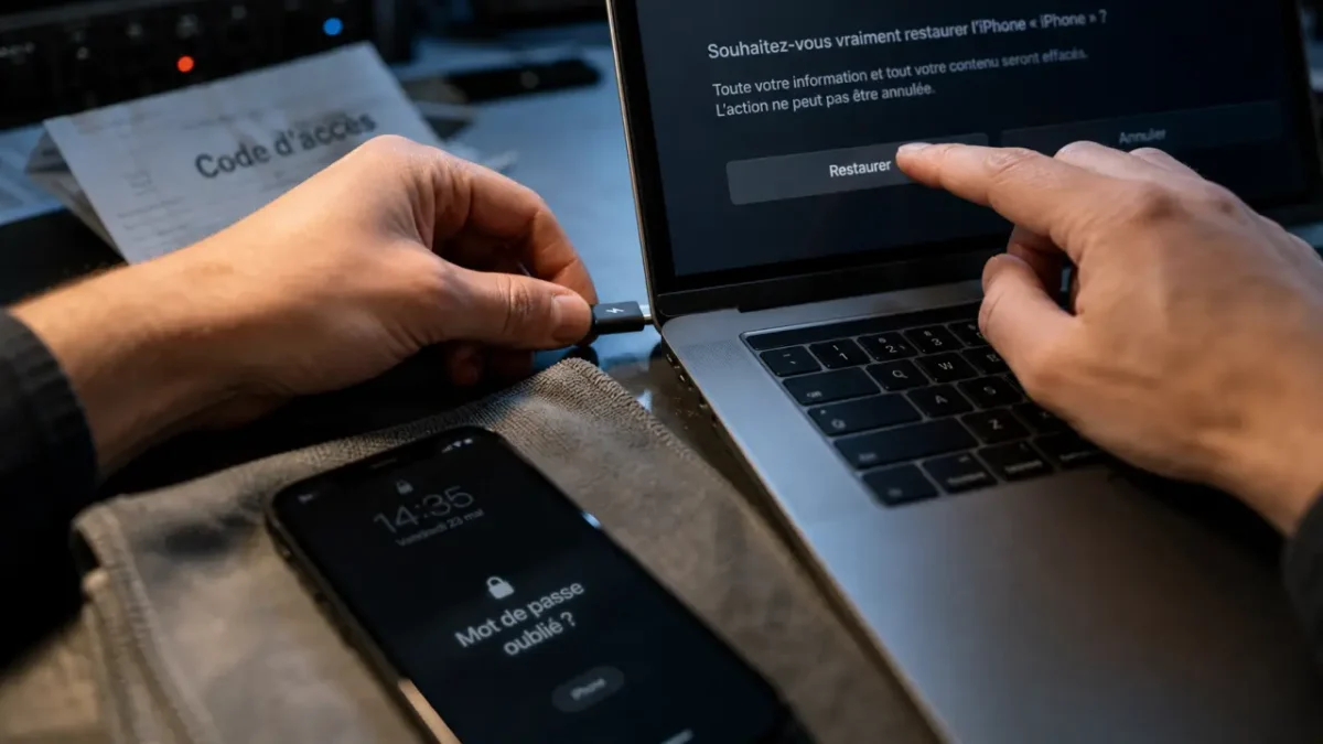 iPhone bloqué : comment déverrouiller quand on a oublié le code (iOS 15.2)