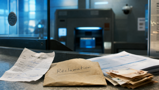 Dépôt espèce caisse épargne problème : enveloppe réclamation et ticket en agence