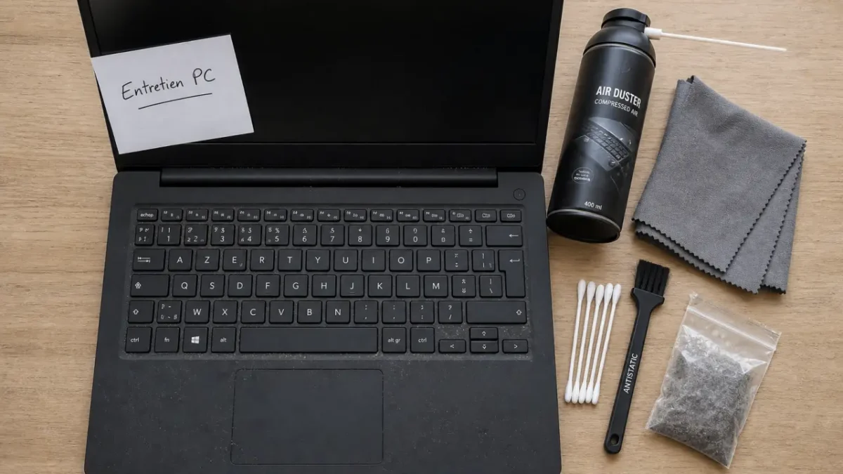 Nettoyage pc portable : retirer la poussière et limiter la surchauffe