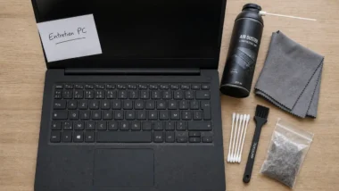 Nettoyage pc portable : retirer la poussière et limiter la surchauffe