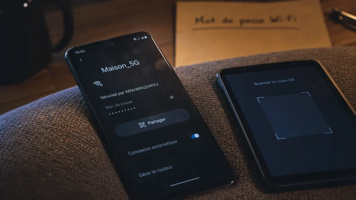 Voir le mot de passe wifi android via QR code (Android 10, Samsung)