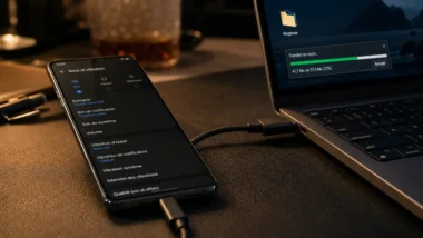 Comment mettre une musique de YouTube en sonnerie sur Samsung : Sons et vibration, MP3 sélectionné