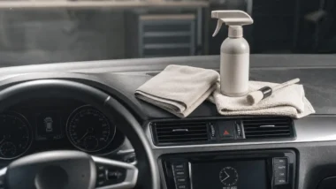 Comment nettoyer un tableau de bord de voiture sans traces, microfibre et gestes à éviter