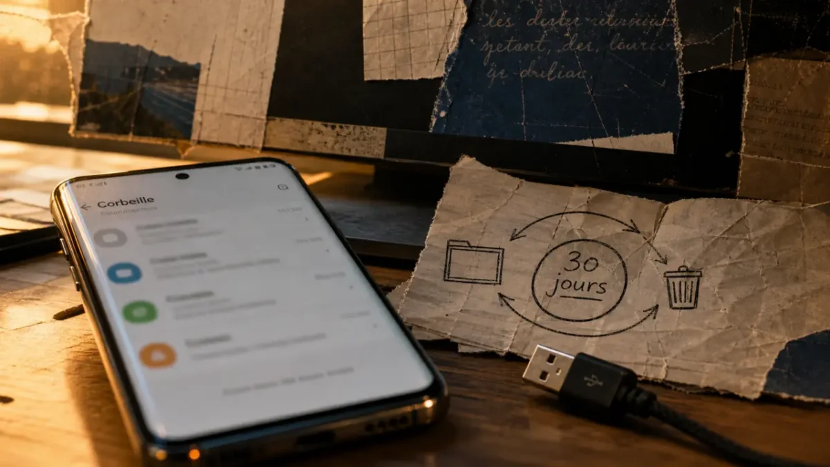 Comment récupérer des sms supprimés sur samsung : corbeille 30 jours sur Messages