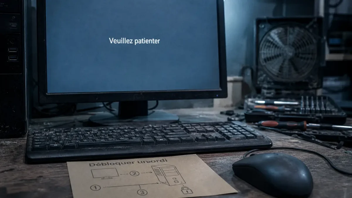 debloquer un ordi : PC figé affichage ‘Veuillez patienter’