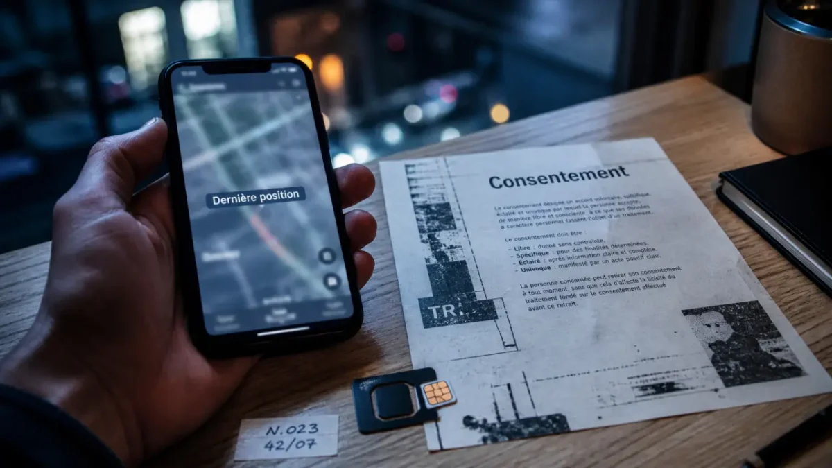 Localiser un numero de telephone portable gratuitement sans autorisation : carte brouillée sur smartphone