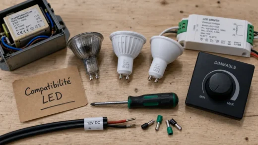 Problème remplacement ampoule halogène par led : vigilance et compatibilité LED