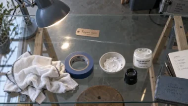 Enlever rayure profonde verre : rayure sur verre et microfibres pour polissage