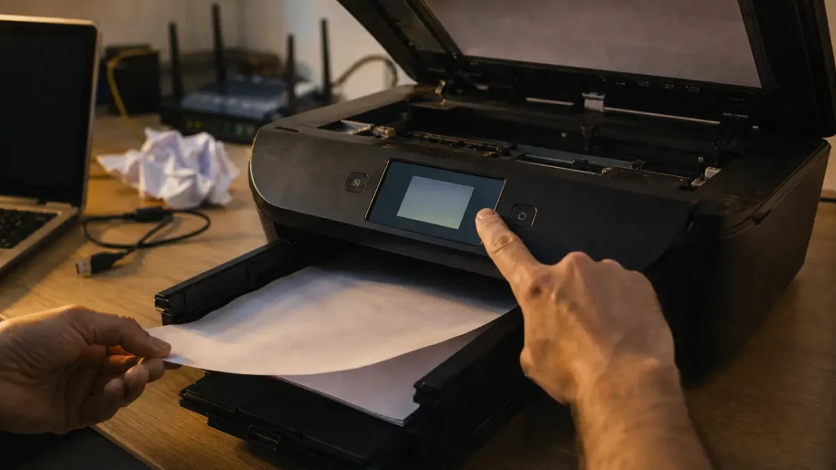 Probleme imprimante : bourrage papier, impression bloquée et erreur