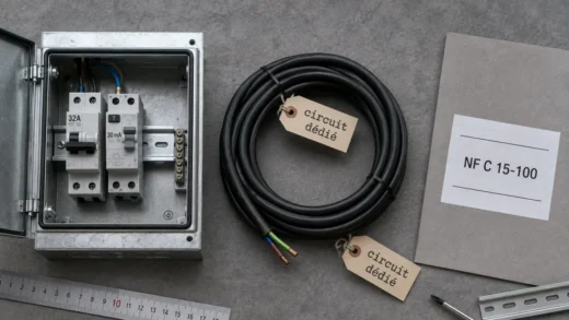 Quel disjoncteur pour plaque induction : 32A, câble 6 mm², différentiel 30 mA