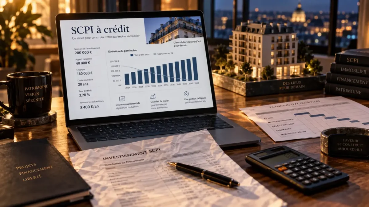 SCPI a credit : effet de levier, fiscalité et financement pour bâtir un patrimoine