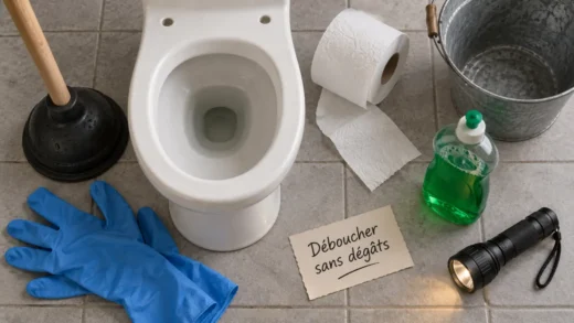 comment deboucher des toilette sans dégâts avec une ventouse